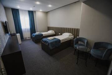 Фото номера Двухместный номер с 2 отдельными кроватями Отель Sleepers Avia Hotel DME г. Домодедово 5
