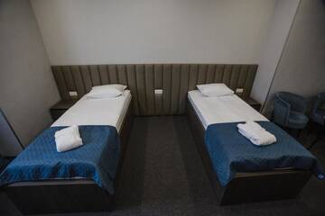 Фото номера Двухместный номер с 2 отдельными кроватями Отель Sleepers Avia Hotel DME г. Домодедово 6
